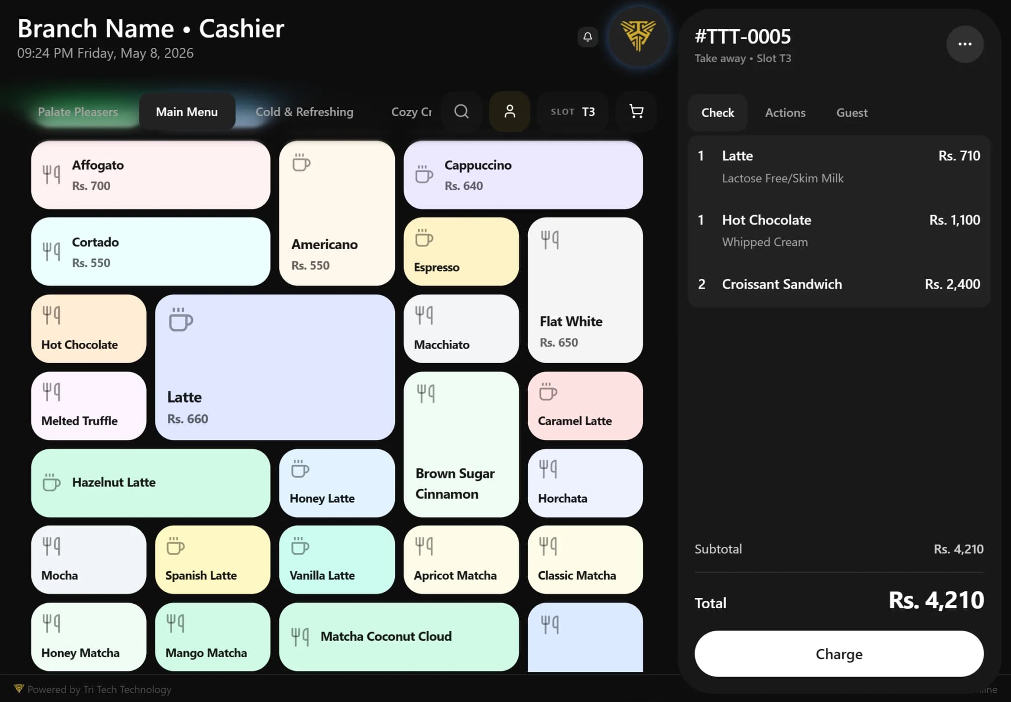 TTT POS on iPad